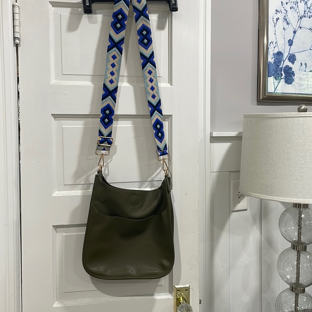 Adorned messenger bag